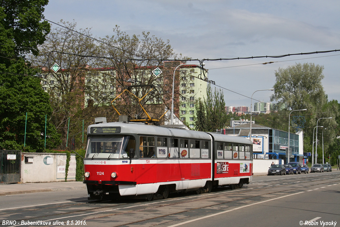 Брно, Tatra K2YU № 1124