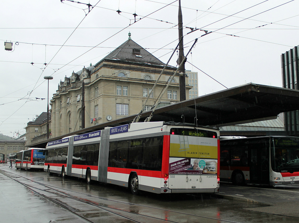 Санкт-Галлен, Hess lighTram (BGGT-N2C) № 188 Санкт-Галлен, Hess lighTram (BGGT-N2C) № 188