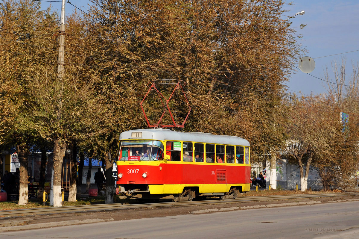 Волгоград, Tatra T3SU (двухдверная) № 3007