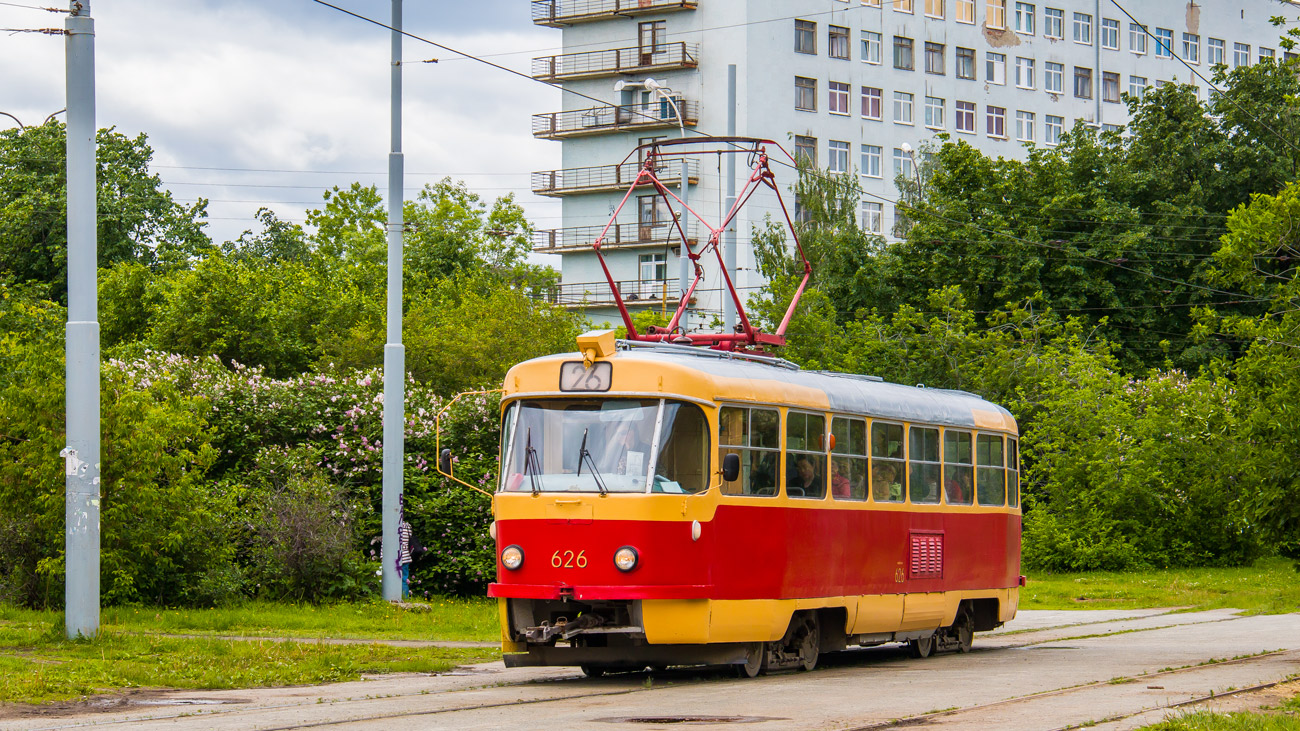 Екатеринбург, Tatra T3SU (двухдверная) № 626