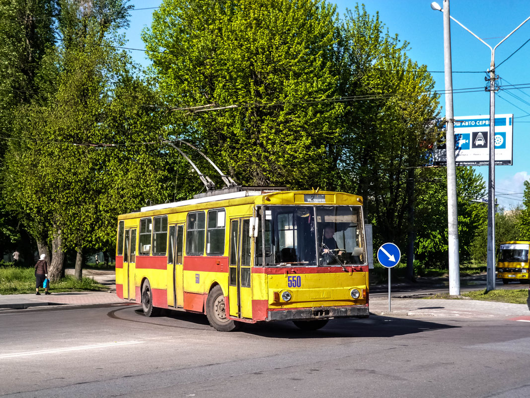 Львов, Škoda 14Tr89/6 № 550