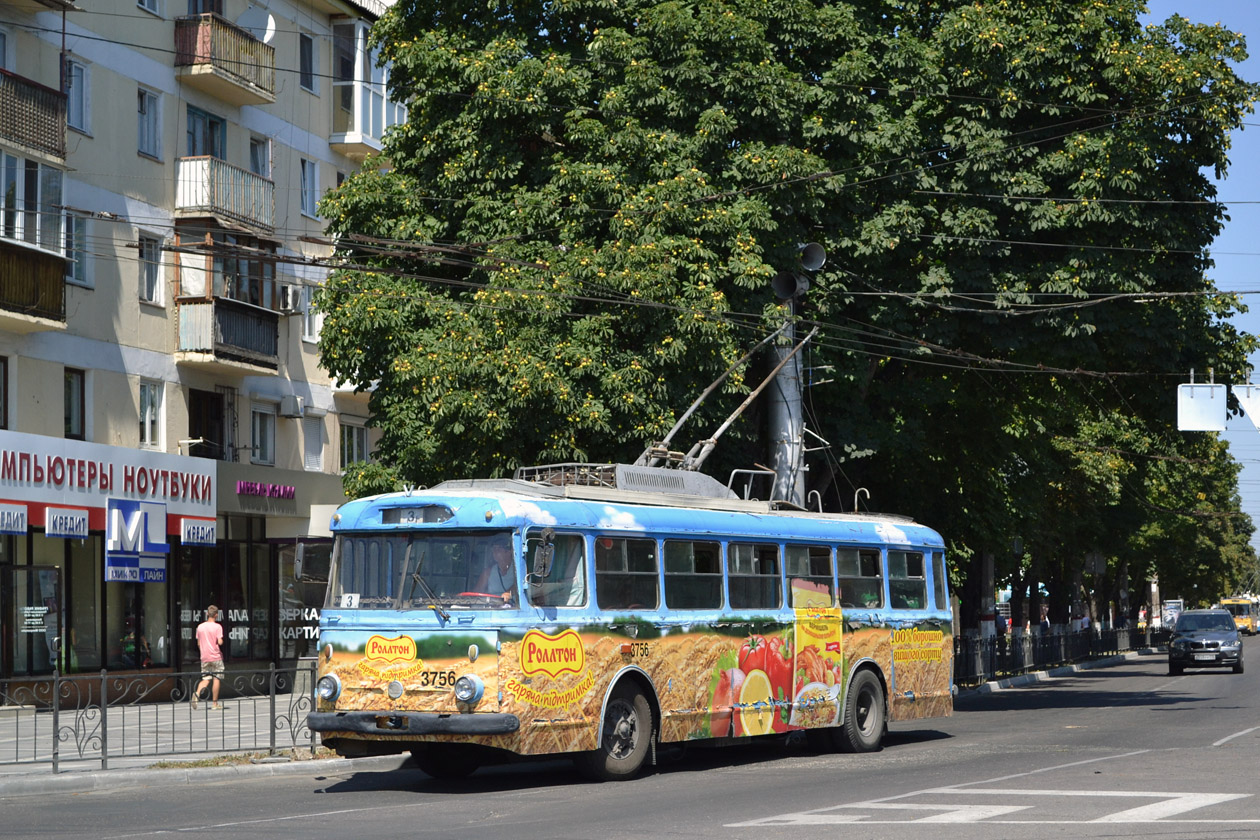 Крымский троллейбус, Škoda 9TrH27 № 3756