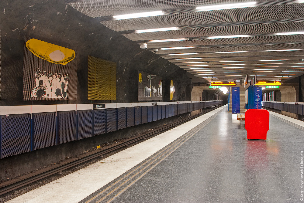 Стокгольм — Tunnelbana — Красная линия | Röda Linjen