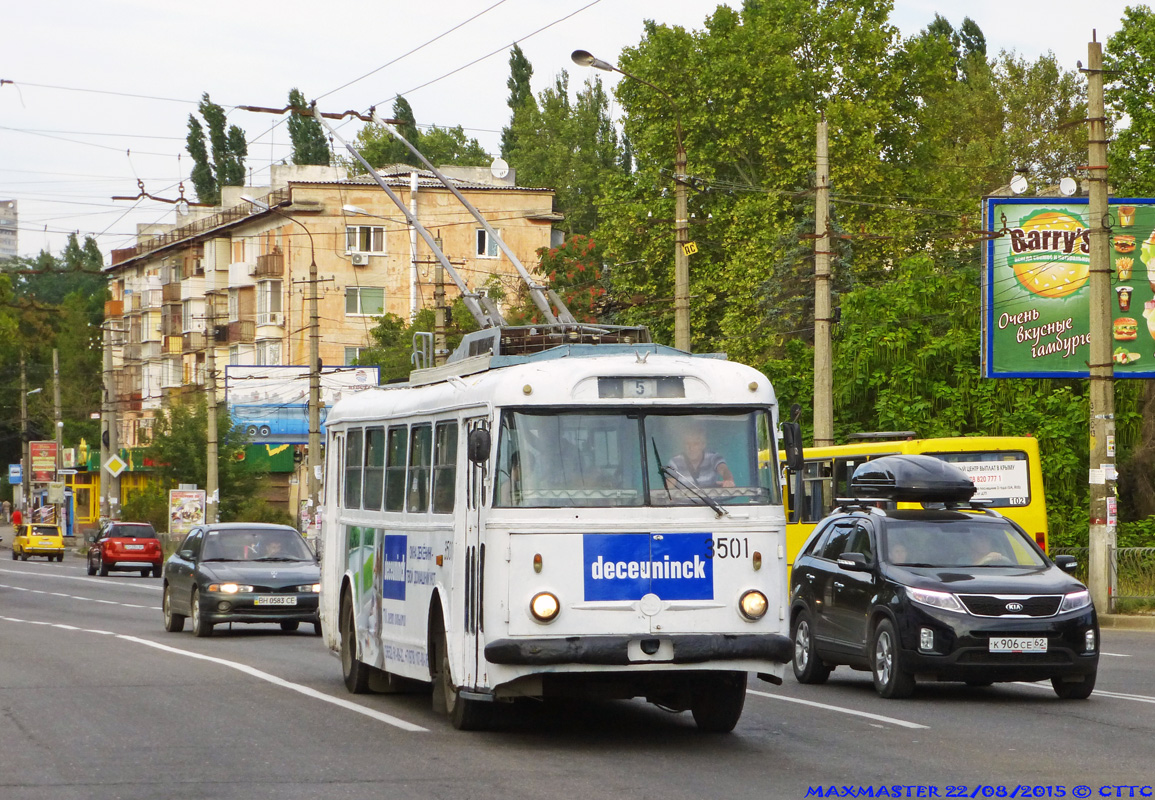 Крымский троллейбус, Škoda 9Tr19 № 3501