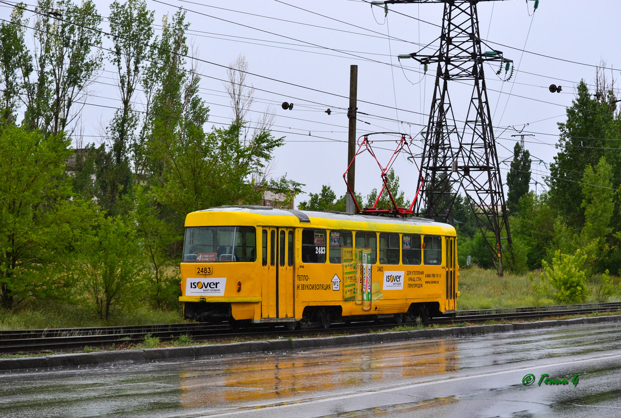 Волгоград, Tatra T3SU (двухдверная) № 2483