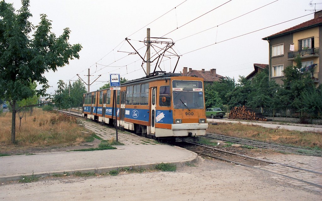 София, Т8М-900М № 900; София — Исторически снимки — Трамвайни мотриси (1990–2010)