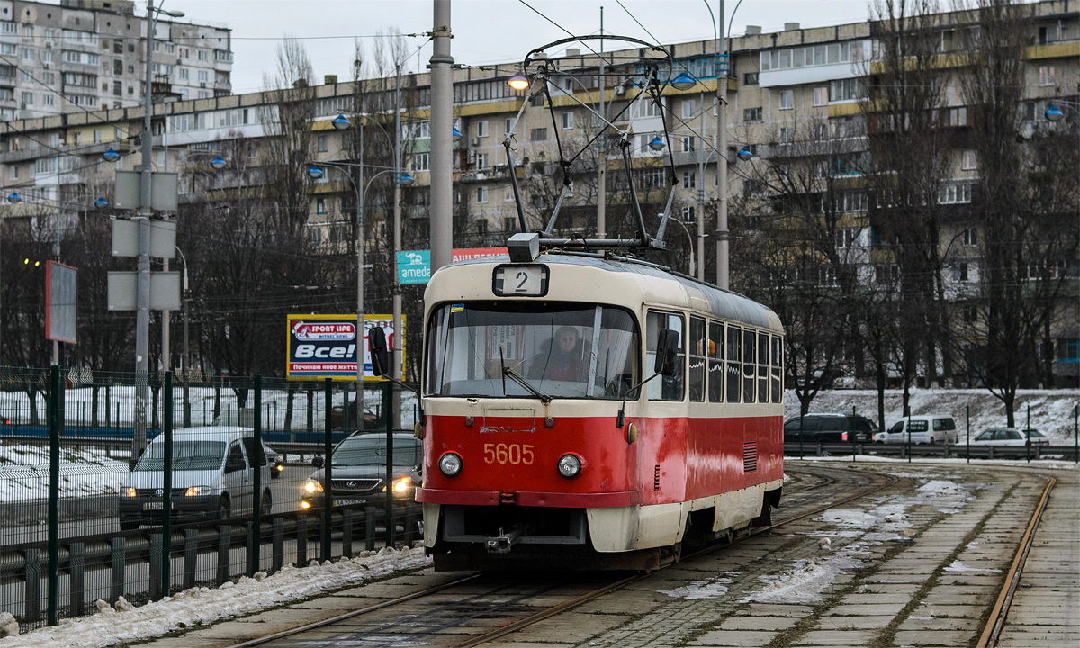 Киев, Tatra T3SU № 5605