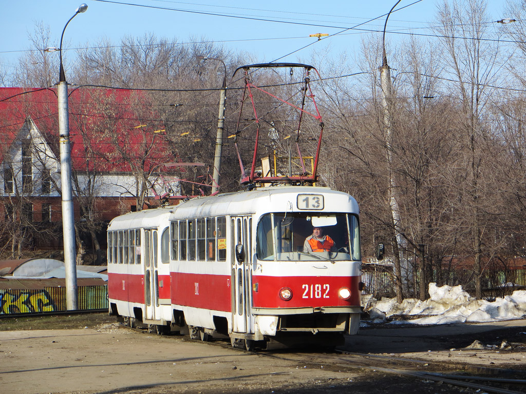 Самара, Tatra T3SU (двухдверная) № 2182