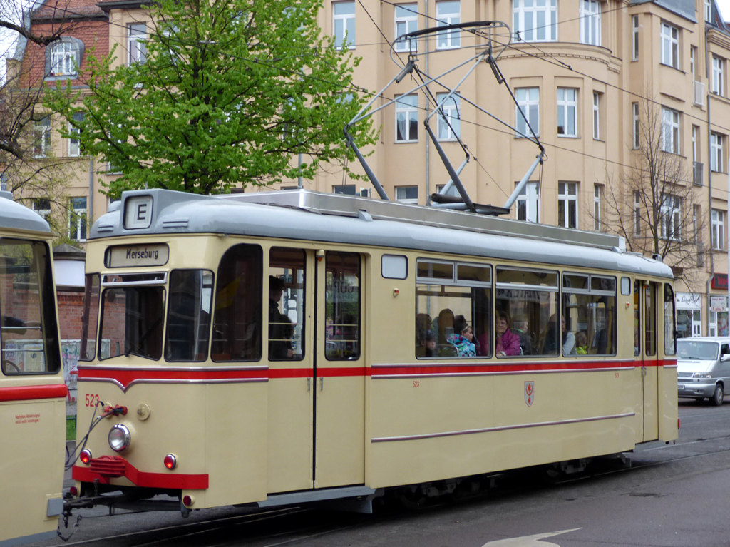 Галле, Gotha T57 № 523; Галле — Юбилей: 125 лет электрических трамваев в Галле (17.04.2016)