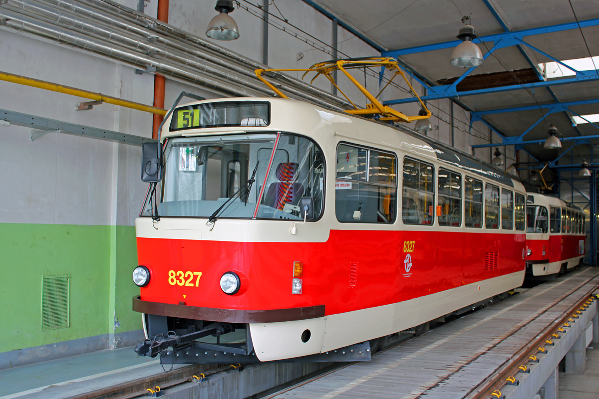 Прага, Tatra T3R.P № 8327; Прага — Трамвайные депо