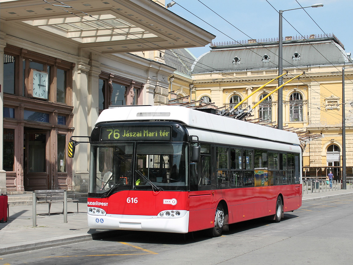 Будапешт, Solaris Trollino II 12 Ganz-Škoda B № 616