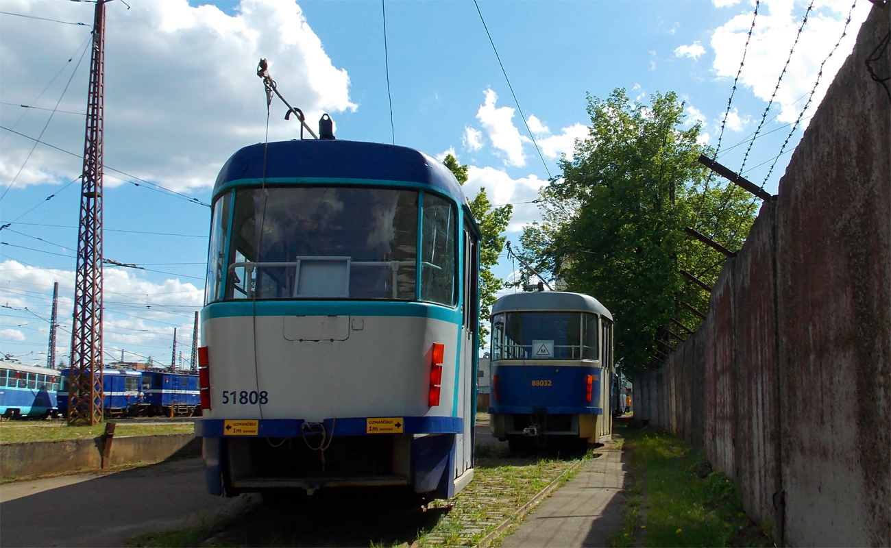 Рига, Tatra T3A № 51808; Рига, Tatra T3A № 88032