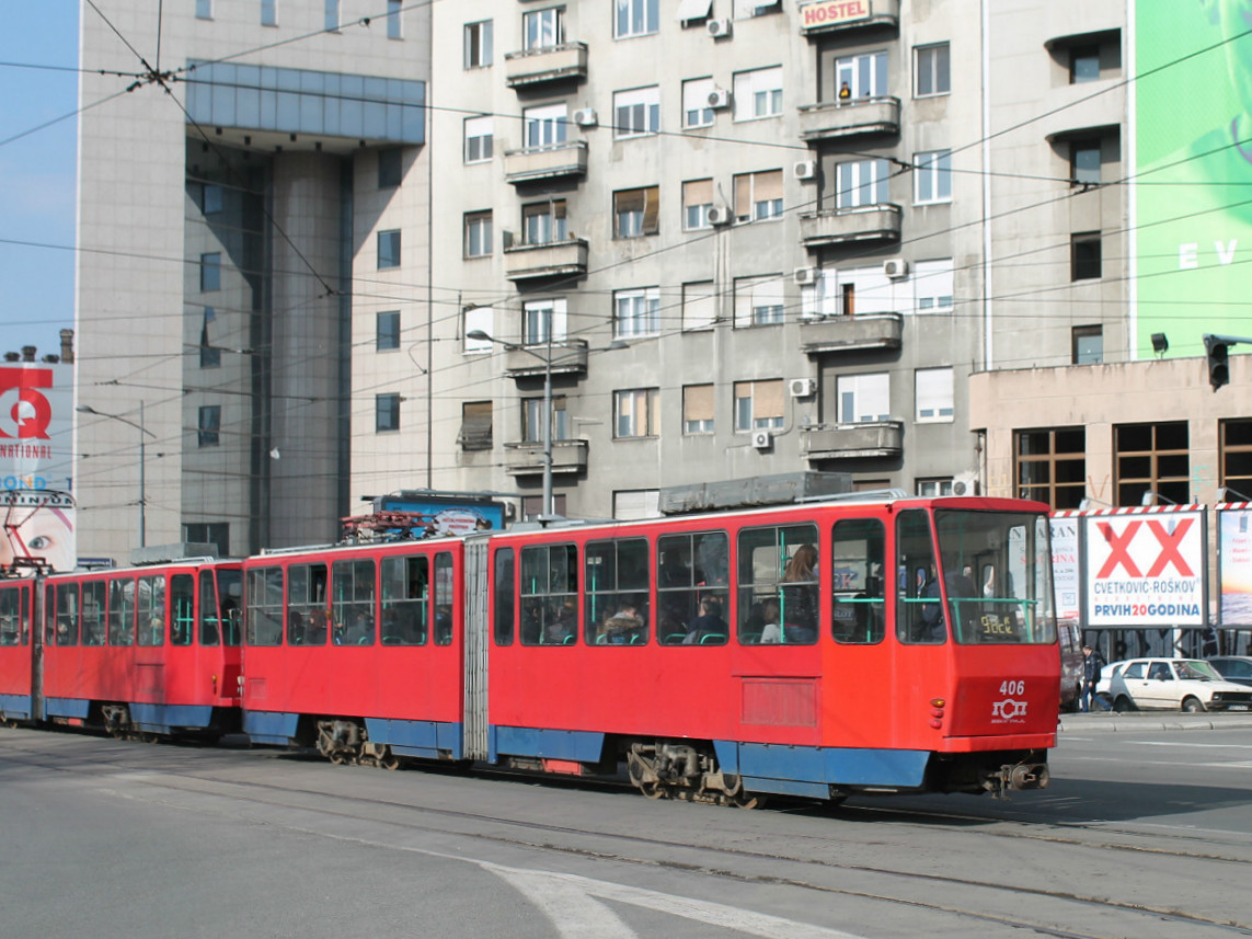 Белград, Tatra KT4M-YUB № 406