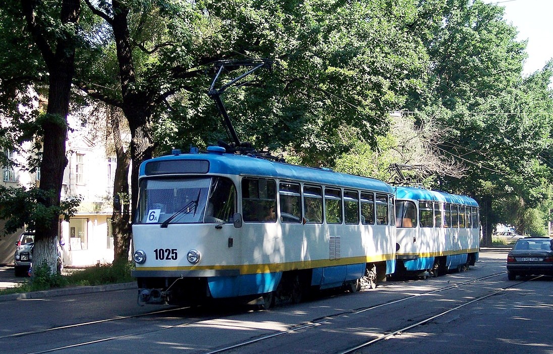 Алматы, Tatra T3DC1 № 1025; Алматы, Tatra T3DC2 № 1025