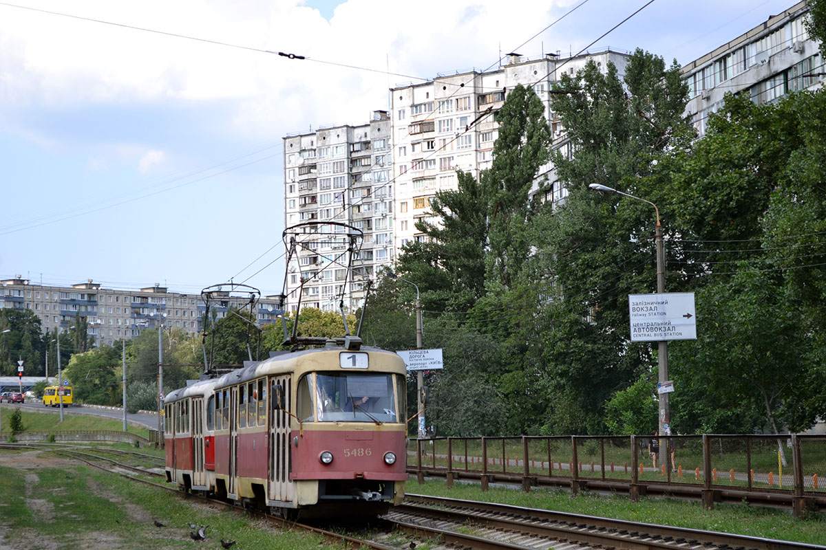 Киев, Tatra T3SU № 5486