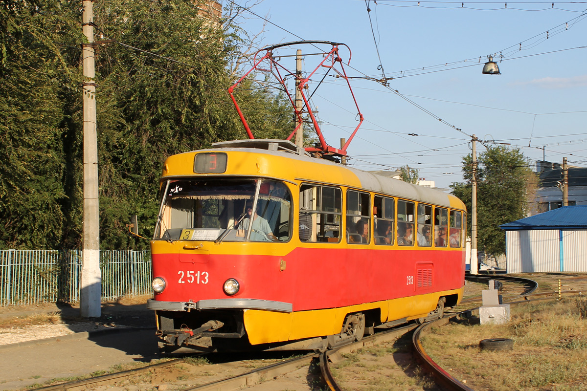 Волгоград, Tatra T3SU (двухдверная) № 2513