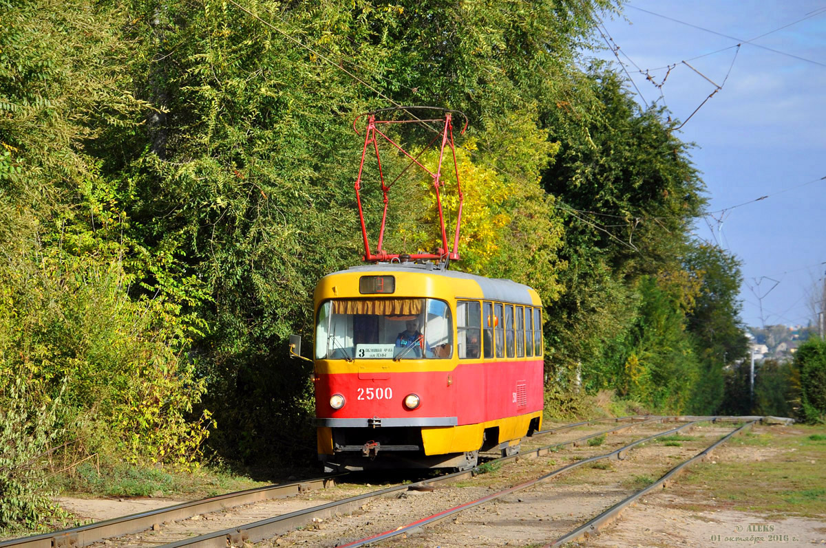 Волгоград, Tatra T3SU (двухдверная) № 2500