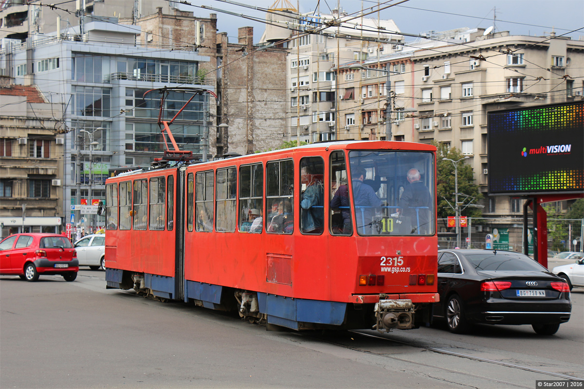 Белград, Tatra KT4YU-M № 2315