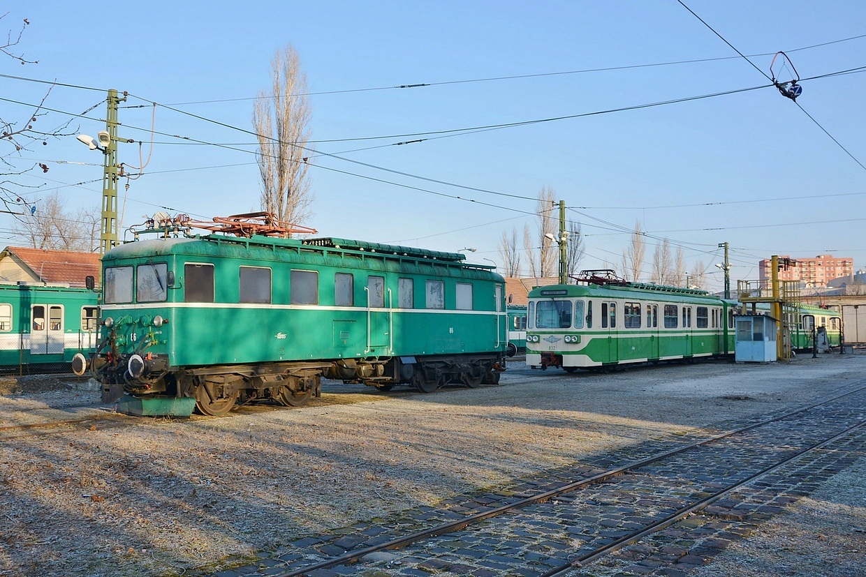 Будапешт, Электровоз № L 86; Будапешт, M IX A № 832; Будапешт — Интерурбан (HÉV); Будапешт — Трамвайные депо