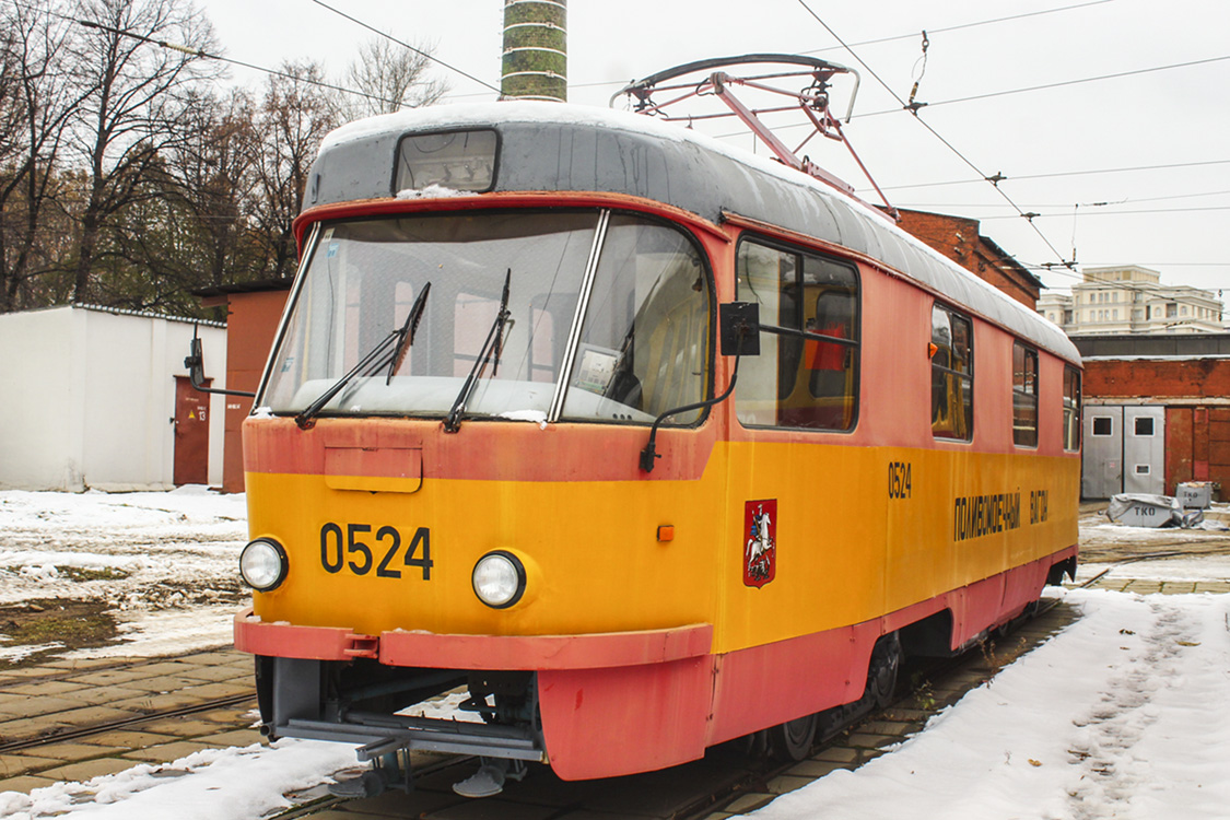 Москва, Tatra T3SU (двухдверная) № 0524