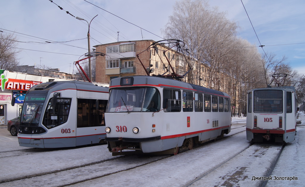 Тверь, Tatra T3SU № 310; Тверь — Трамвайные конечные станции и кольца