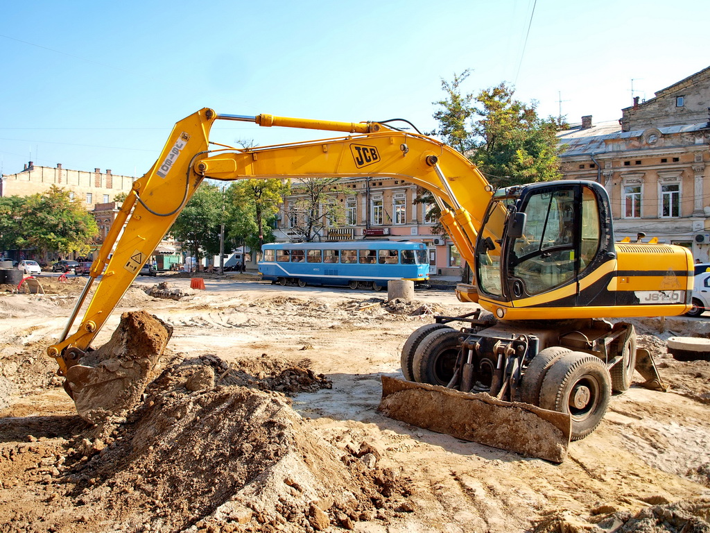 Одесса, Tatra T3R.P № 4083; Одесса — 2016-2017 — Реконструкция путей на Тираспольской площади
