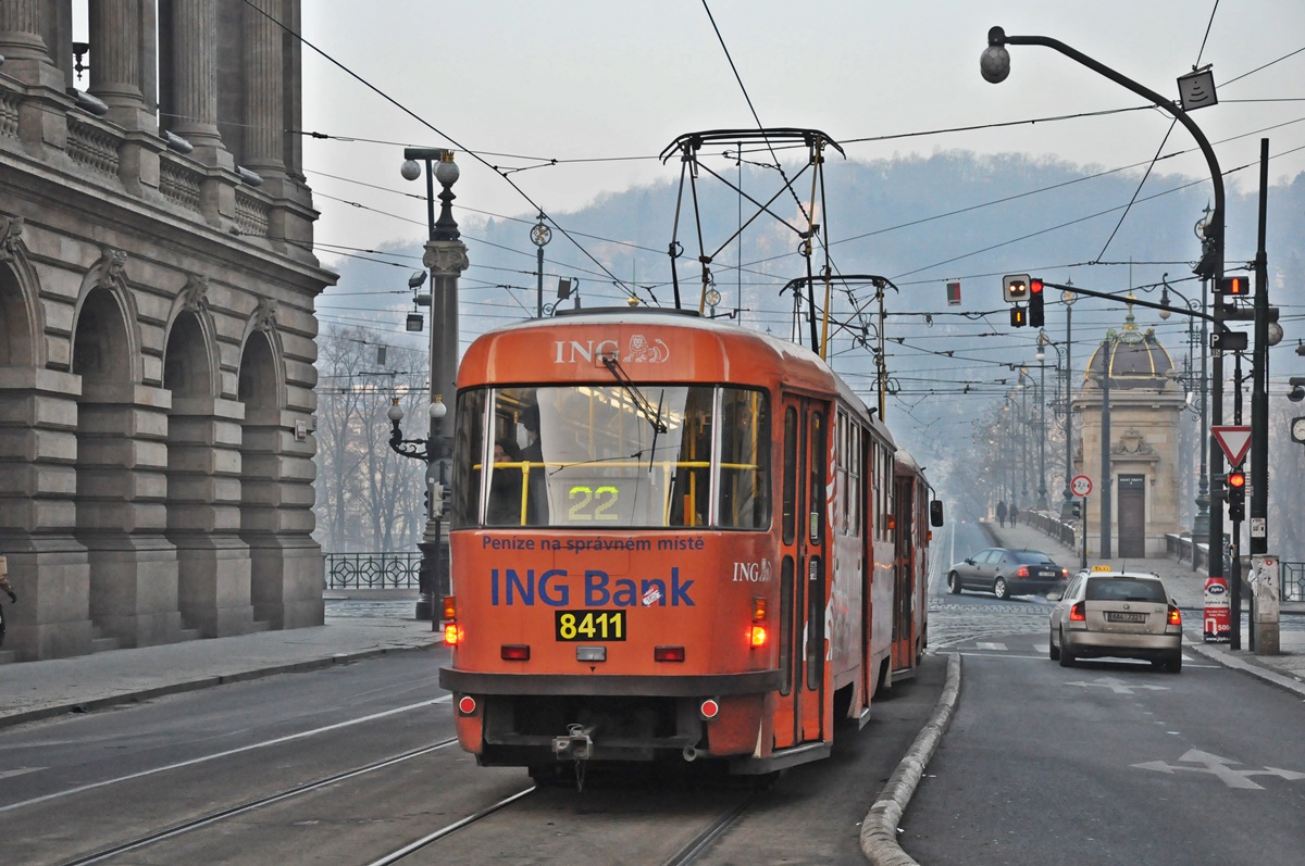 Прага, Tatra T3R.P № 8411