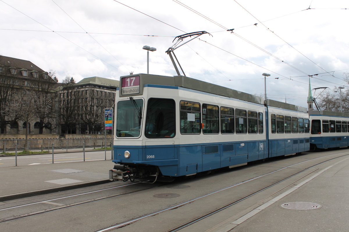 Цюрих, SWP/SIG/BBC Be 4/6 "Tram 2000" № 2068
