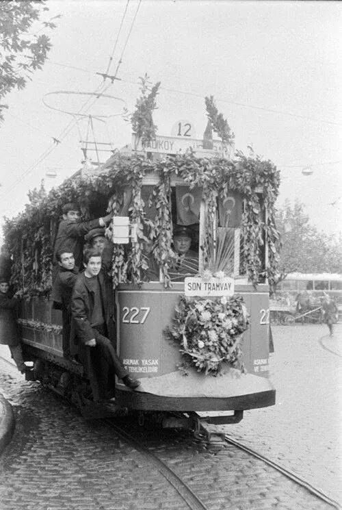 Стамбул, Двухосный моторный Franco-Belge № 227; Стамбул — Исторические фотографии — Трамвай в азиатской части города (1928-1966)