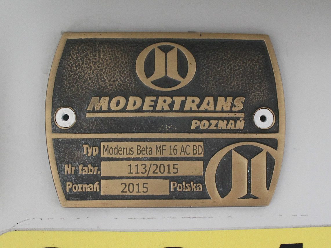 Силезские трамваи, Modertrans Moderus Beta MF 16 AC BD № 861
