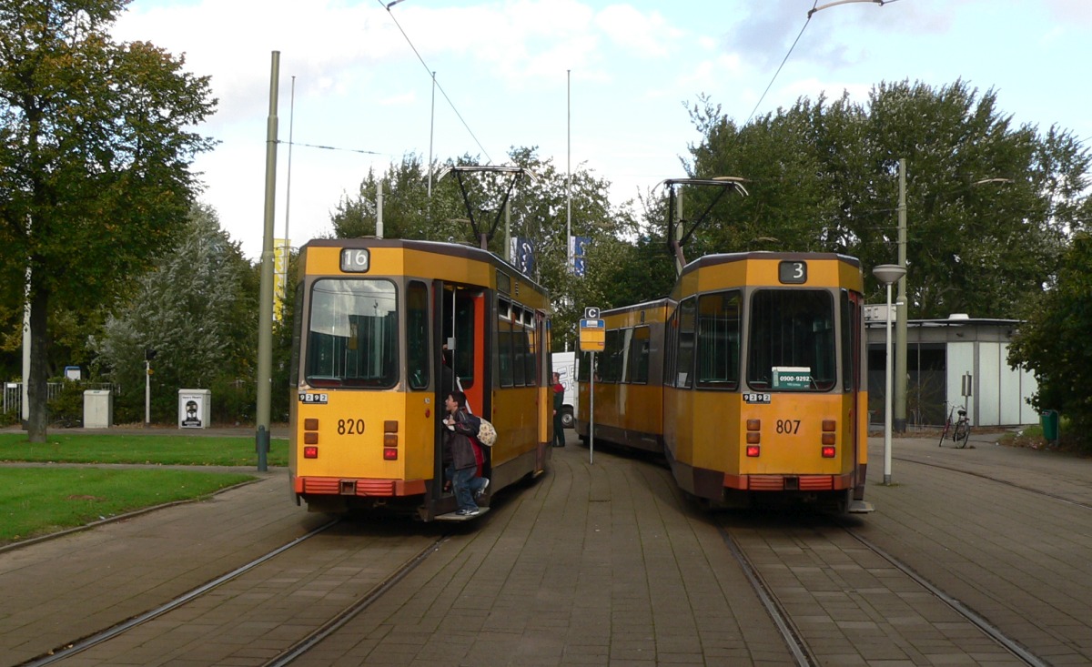 Роттердам, Duewag ZGT6 № 807; Роттердам, Duewag ZGT6 № 820