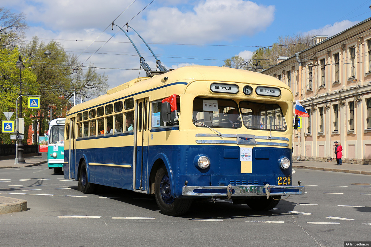 Санкт-Петербург, МТБ-82Д № 226; Санкт-Петербург — Парад троллейбусов 21.05.2017