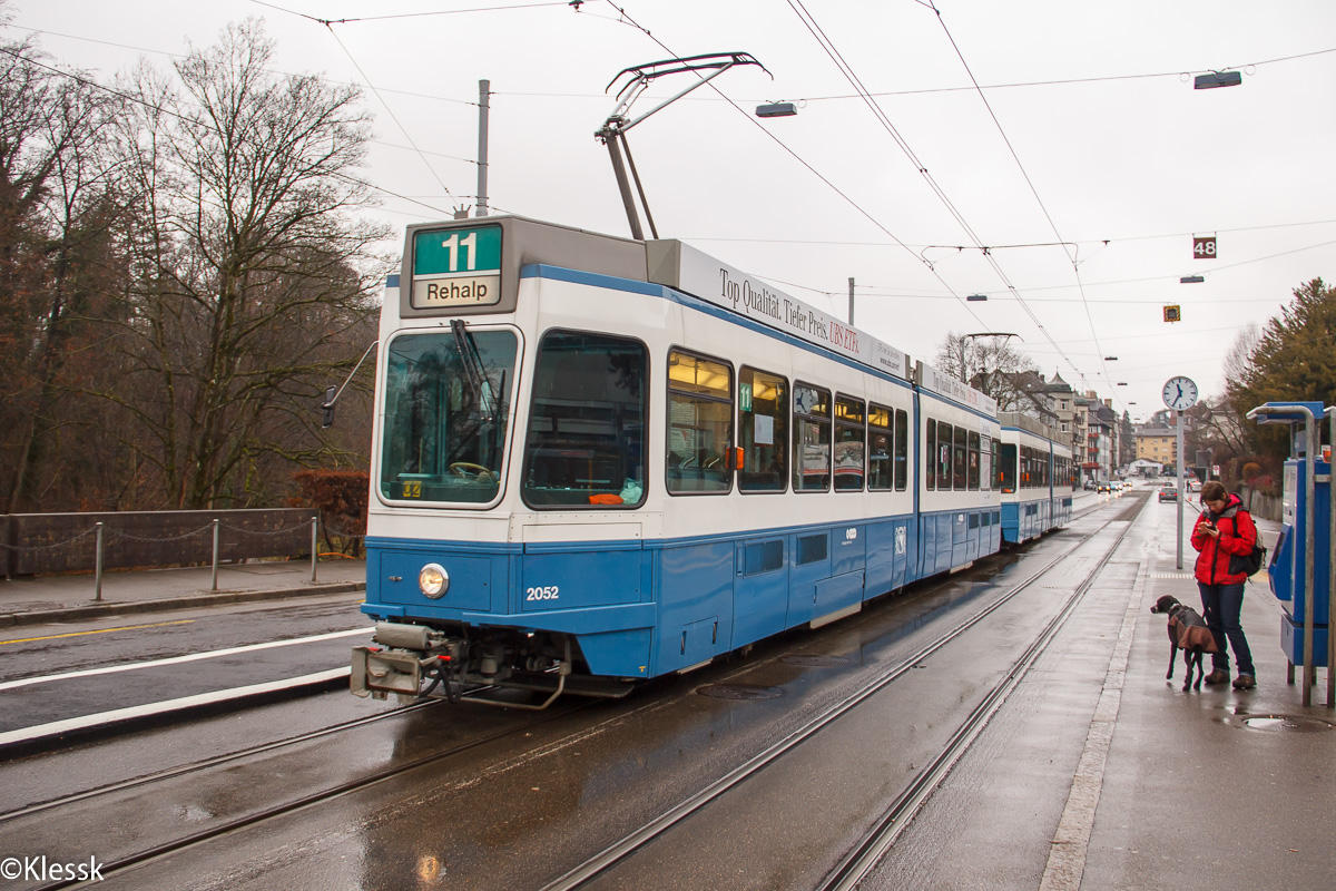 Цюрих, SWP/SIG/BBC Be 4/6 "Tram 2000" № 2052