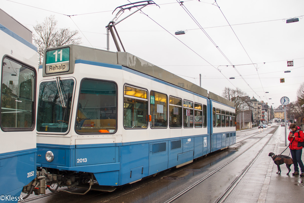 Цюрих, SWS/SWP/BBC Be 4/6 "Tram 2000" № 2013