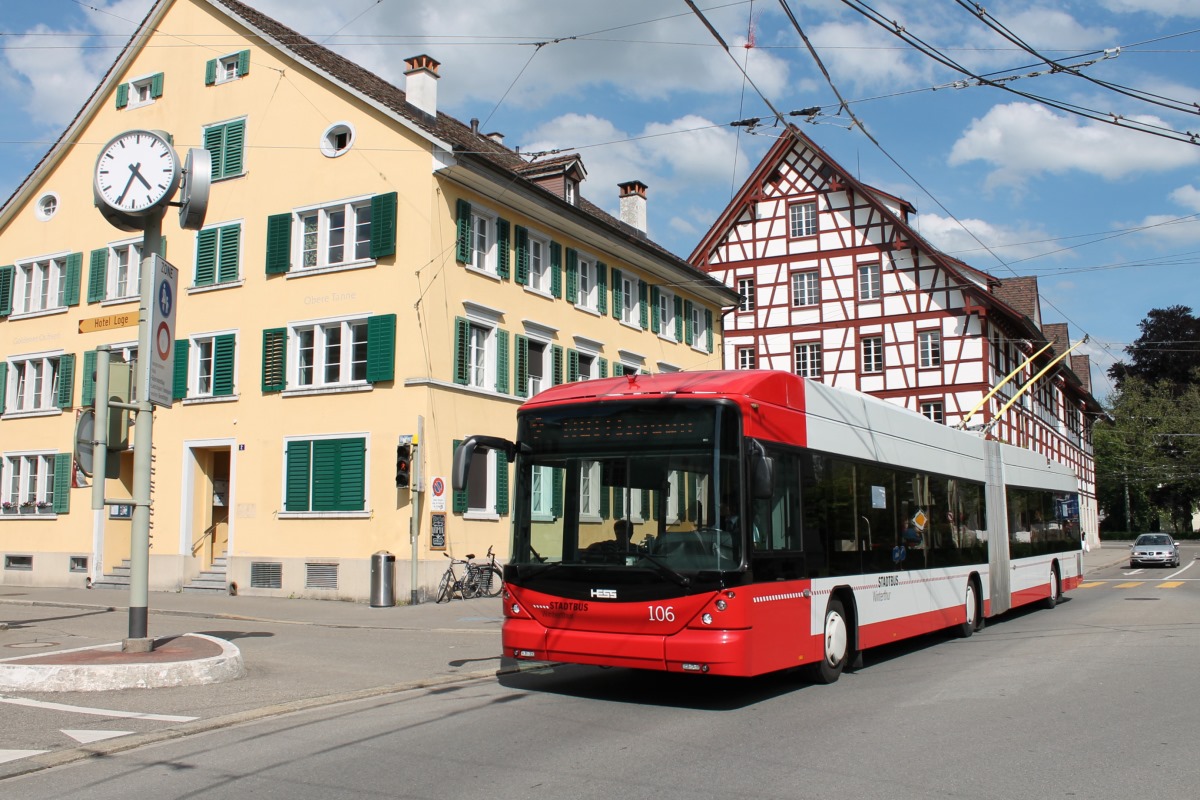 Винтертур, Hess SwissTrolley 3 (BGT-N1C) № 106