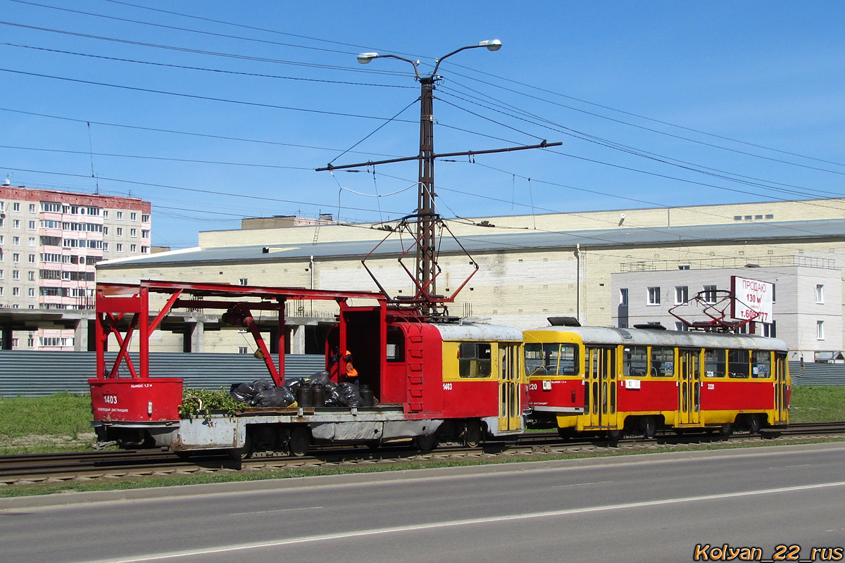 Барнаул, Tatra T3SU (двухдверная) № 1403; Барнаул, Tatra T3SU № 3220