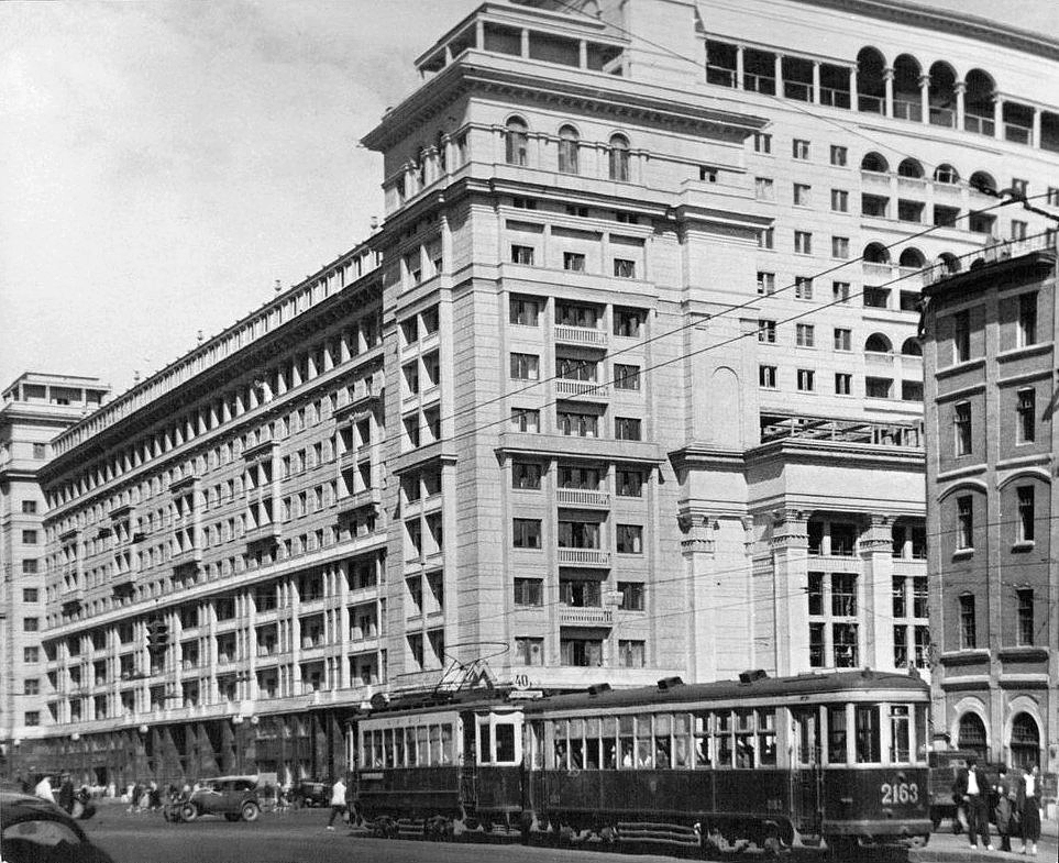 Москва, КМ № 2163; Москва — Исторические фотографии — Трамвай и Троллейбус (1921-1945)