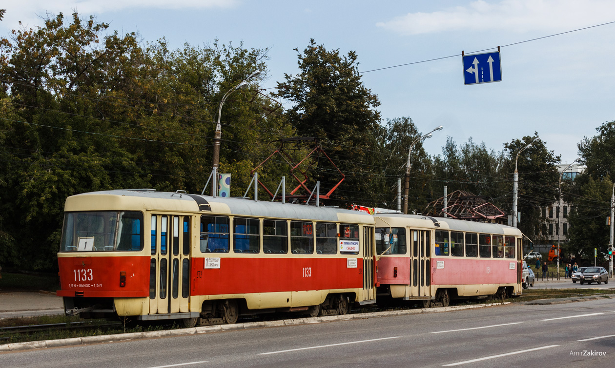 Ижевск, Tatra T3SU (двухдверная) № 1133