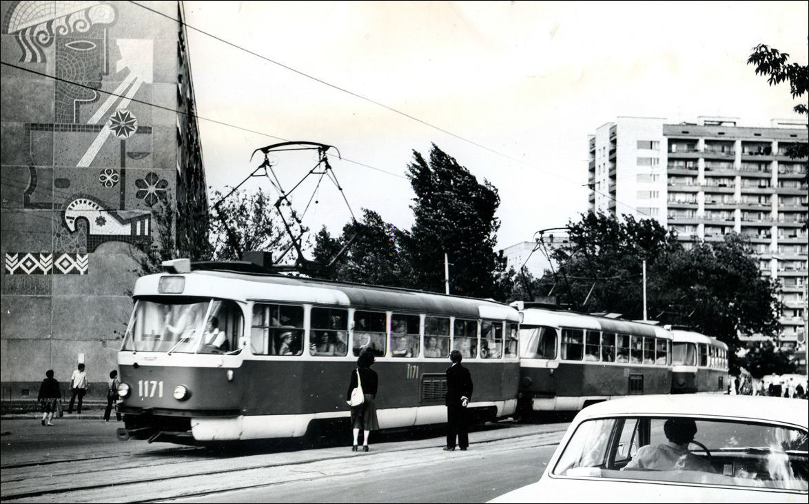 Самара, Tatra T3SU (двухдверная) № 1171; Самара — Исторические фотографии — Трамвай и Троллейбус (1942-1991)