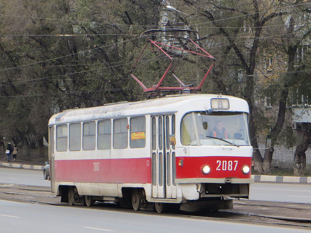 Самара, Tatra T3SU (двухдверная) № 2087