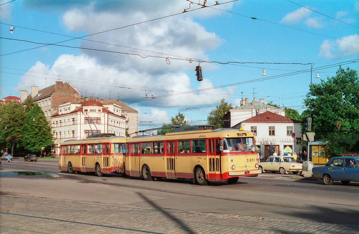 Рига, Škoda 9TrH27 № 2-852; Рига, Škoda 9TrH27 № 2-851