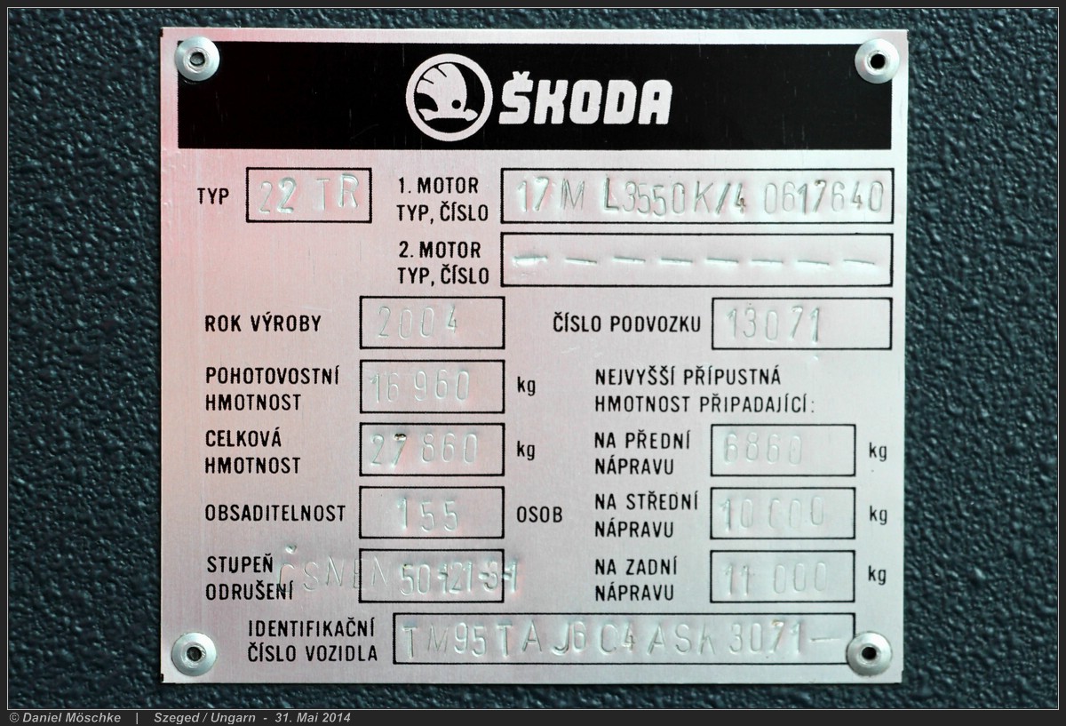 Сегед, Škoda 22TrAC № T-650