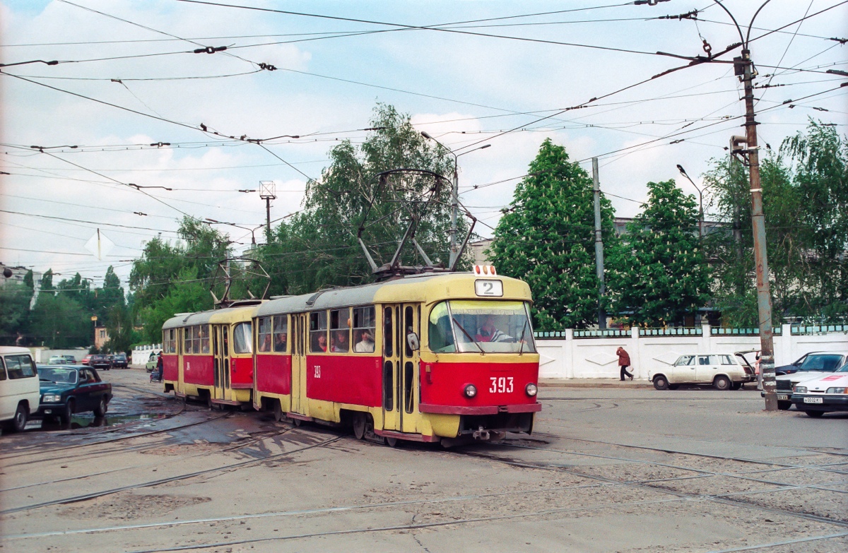 Харьков, Tatra T3SU № 393; Харьков, Tatra T3SU № 394