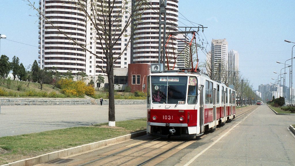 Пхеньян, Tatra KT8D5K № 1031; Пхеньян — Исторические фотографии — Трамвай и Троллейбус (1991+)