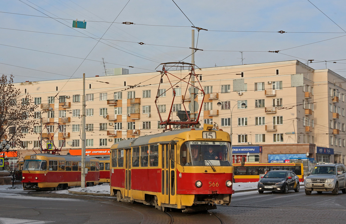 Екатеринбург, Tatra T3SU № 566