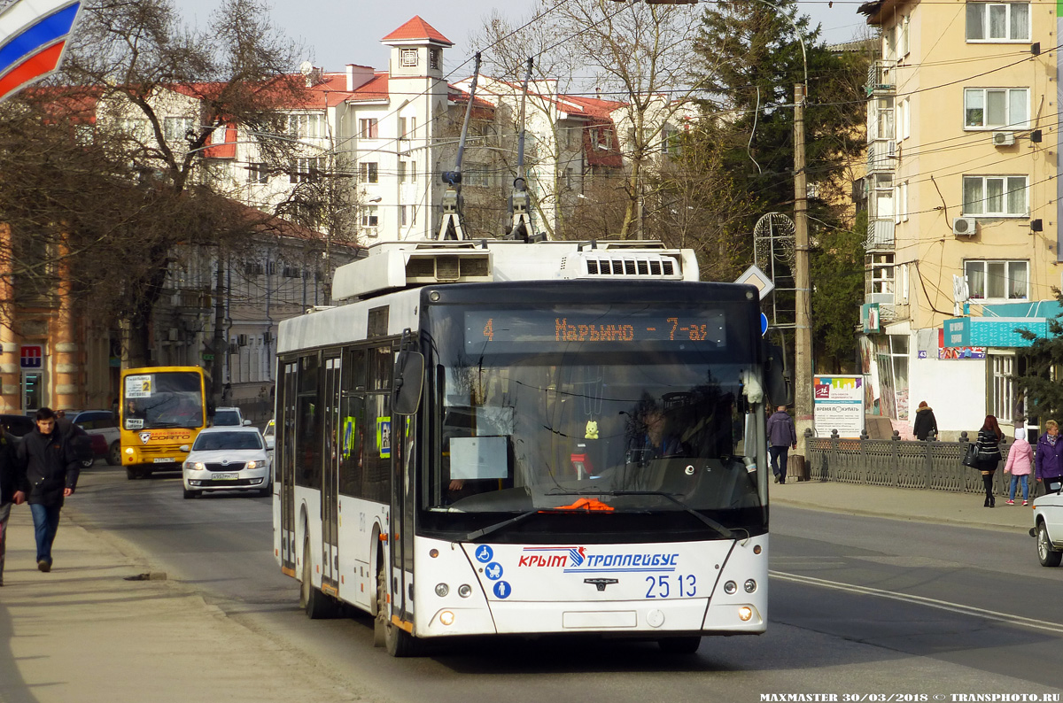 Крымский троллейбус, СВАРЗ-МАЗ-6275 № 2513