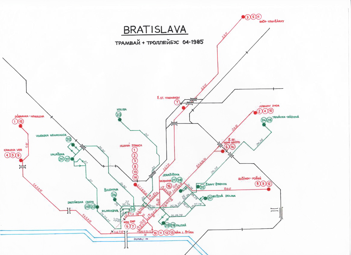 Братислава — Схемы