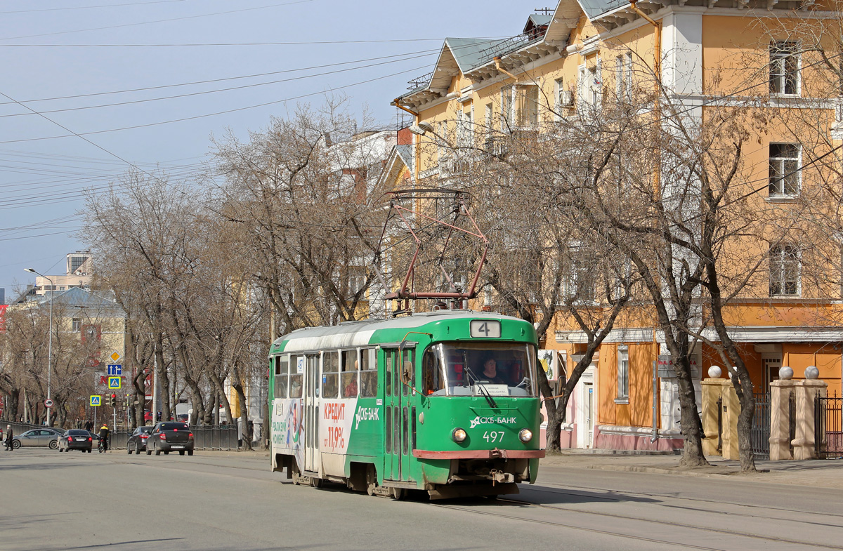 Екатеринбург, Tatra T3SU (двухдверная) № 497