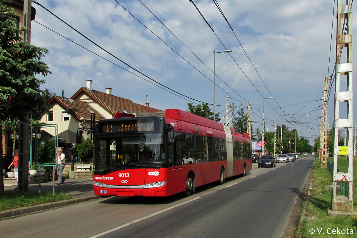 Будапешт, Solaris Trollino III 18 Škoda № 9013