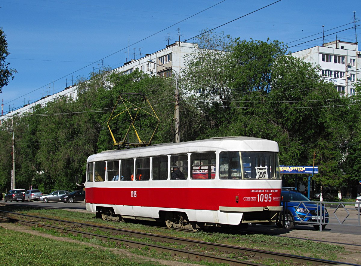 Самара, Tatra T3SU (двухдверная) № 1095